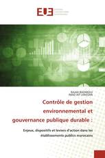 Contrôle de gestion environnemental et gouvernance publique durable :