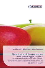 Optimization of the concentrate from several apple cultivars