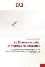 Le financement des entreprises en difficultés