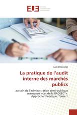 La pratique de l’audit interne des marchés publics