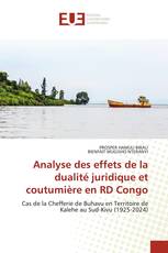 Analyse des effets de la dualité juridique et coutumière en RD Congo