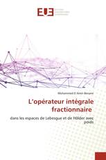 L’opérateur intégrale fractionnaire
