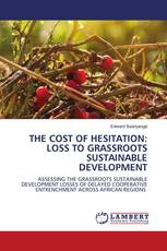 THE COST OF HESITATION: LOSS TO GRASSROOTS SUSTAINABLE DEVELOPMENT