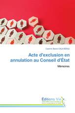Acte d'exclusion en annulation au Conseil d'État