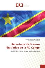 Répertoire de l’œuvre législative de la RD Congo