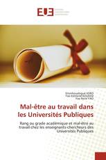 Mal-être au travail dans les Universités Publiques