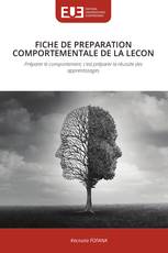FICHE DE PREPARATION COMPORTEMENTALE DE LA LECON