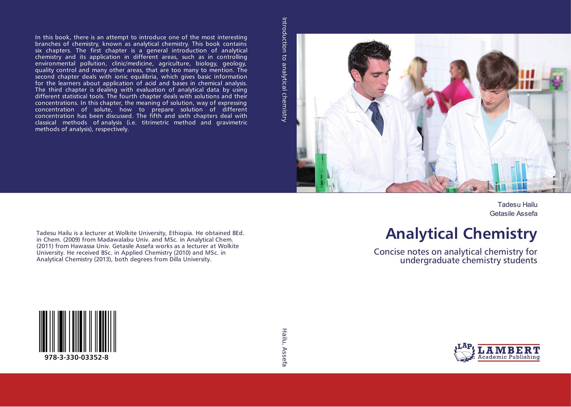 Analytical Chemistry book. Chemical book.