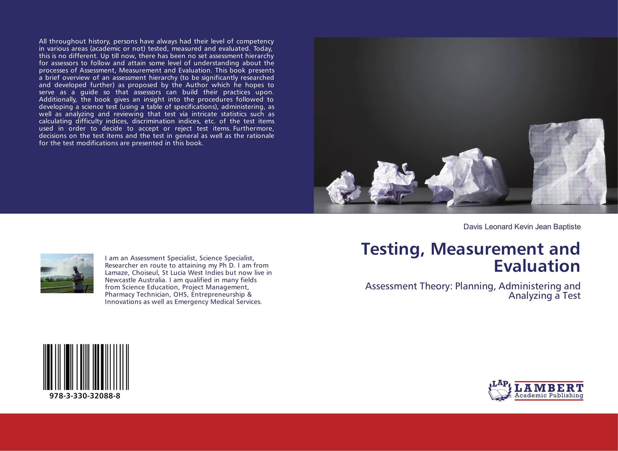 Testing measurement and evaluation 978 3 330 32088 8 3330320885