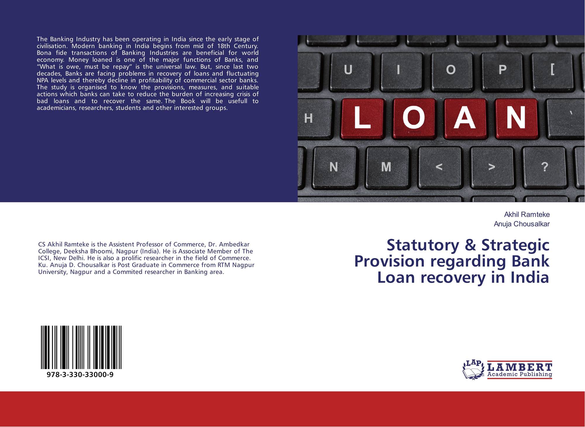 Statutory Strategic Provision Regarding Bank Loan Recovery In