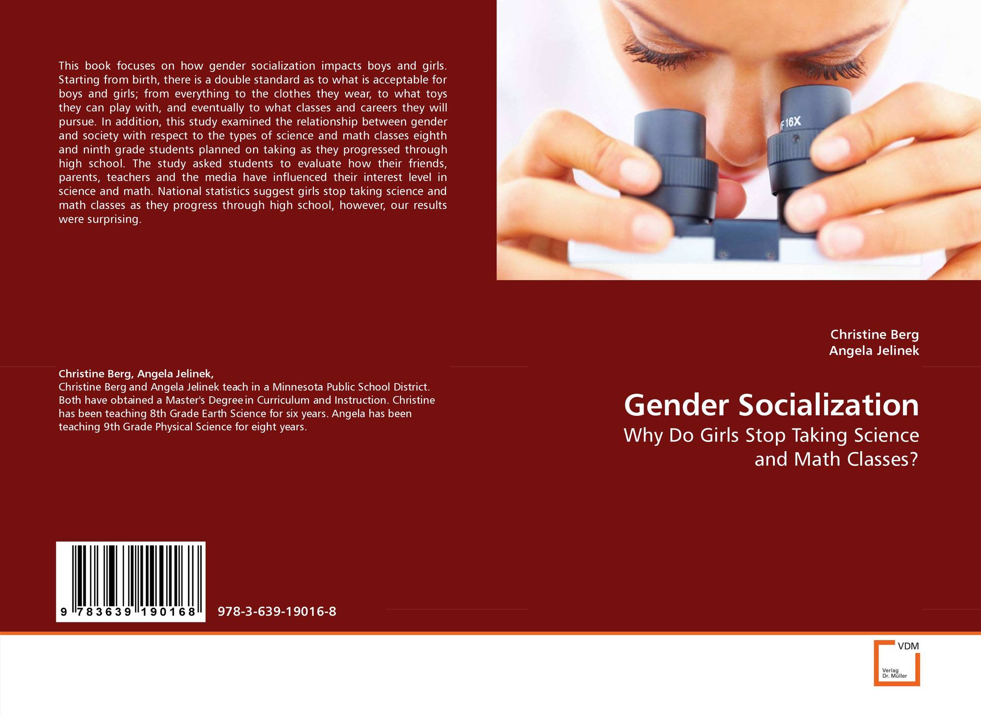 Gender Socialization 978 3 639 19016 8 3639190165 9783639190168 By Christine Berg 