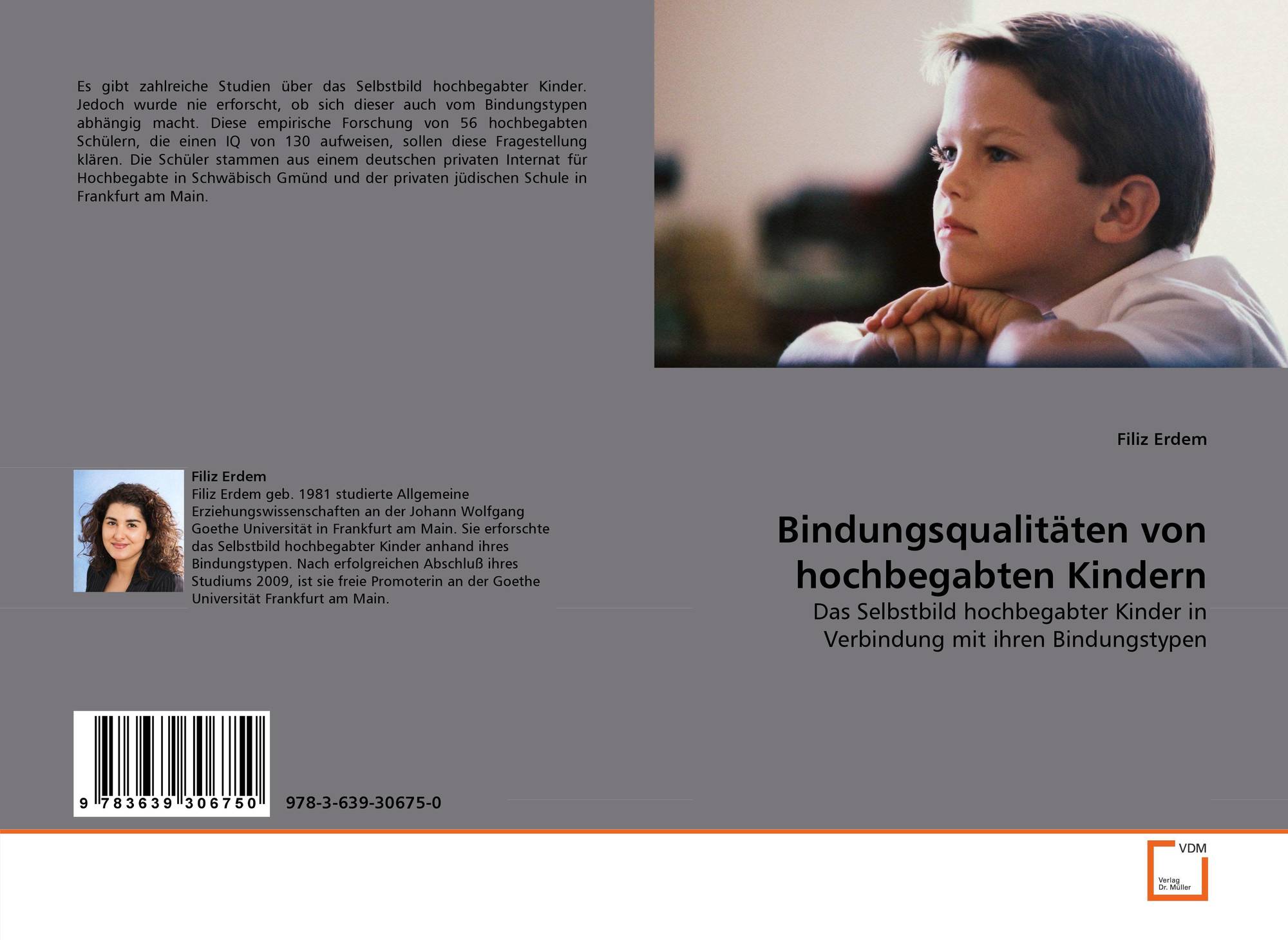Bindungsqualitaten Von Hochbegabten Kindern 978 3 639 0 By Filiz Erdem