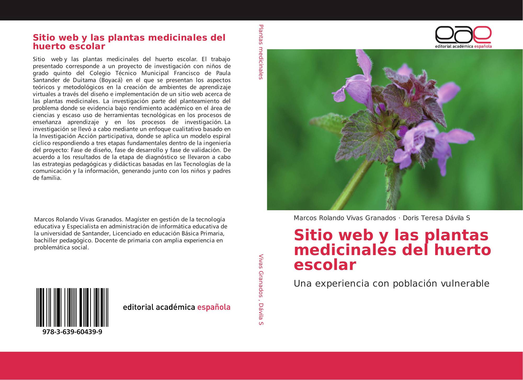 Sitio Web Y Las Plantas Medicinales Del Huerto Escolar 978 3 639