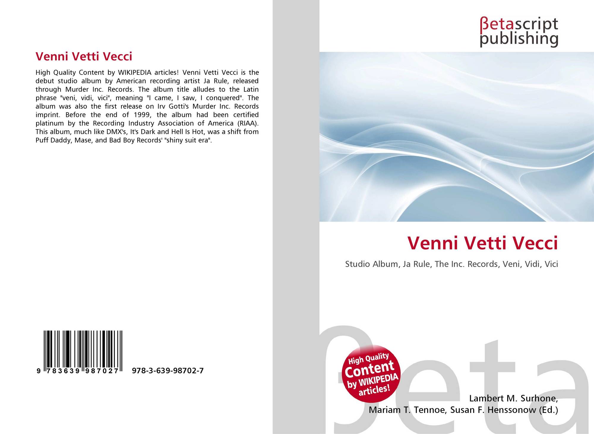 venni vetti vecci