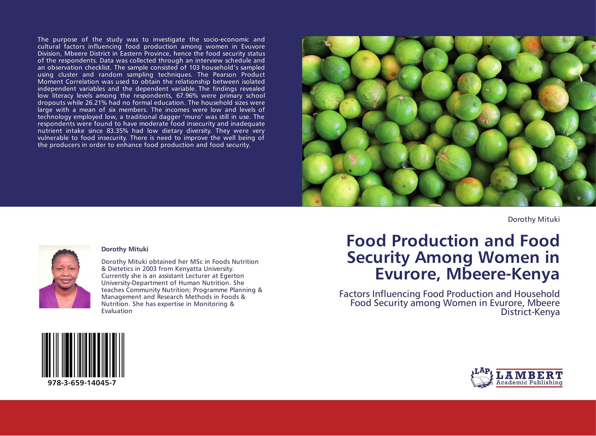 Food Production And Food Security Among Women In Evurore Mbeere Kenya 978 3 659 14045 7