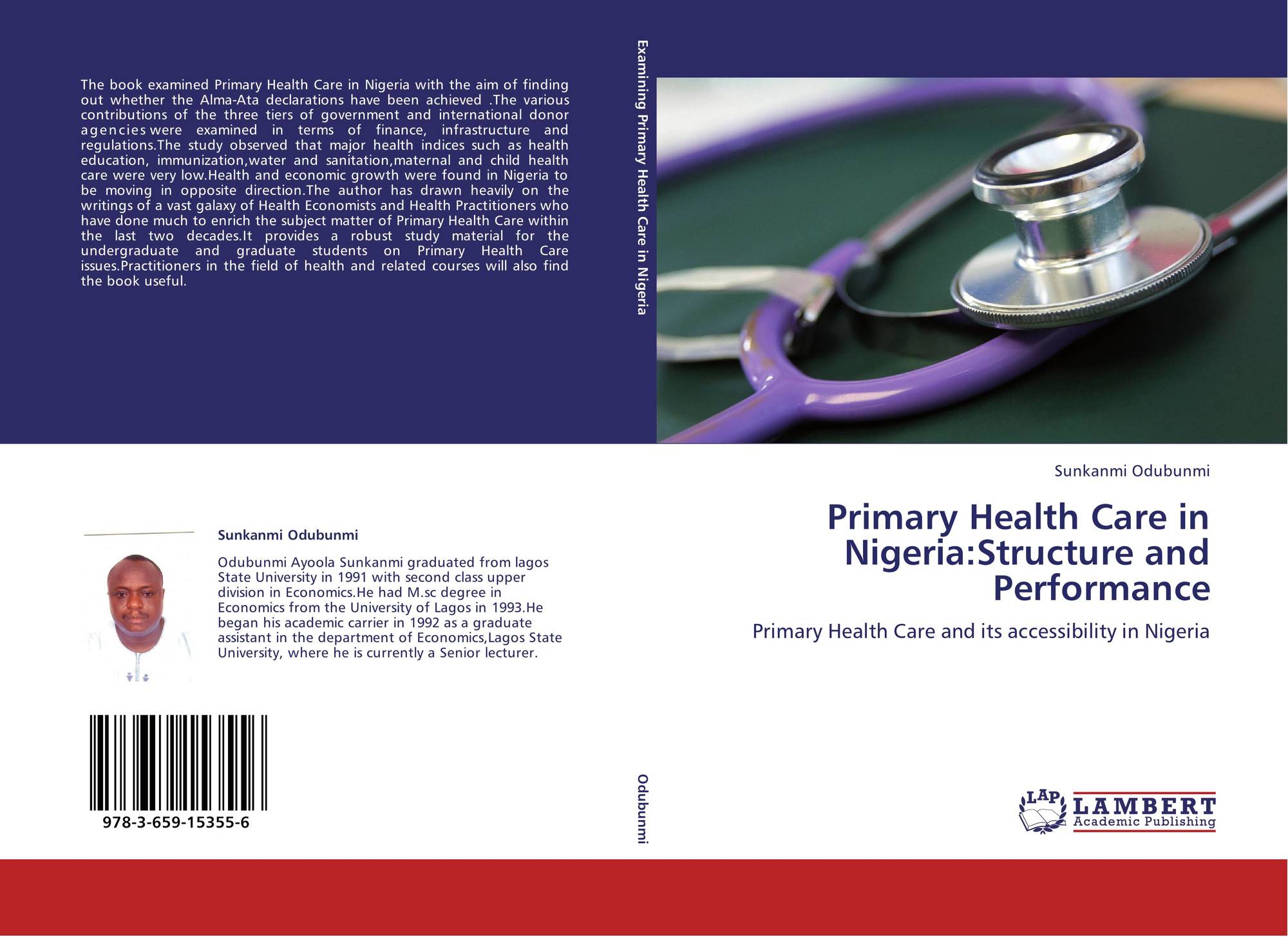 Primary Health Care In Nigeria Structure And Performance 978 3 659 