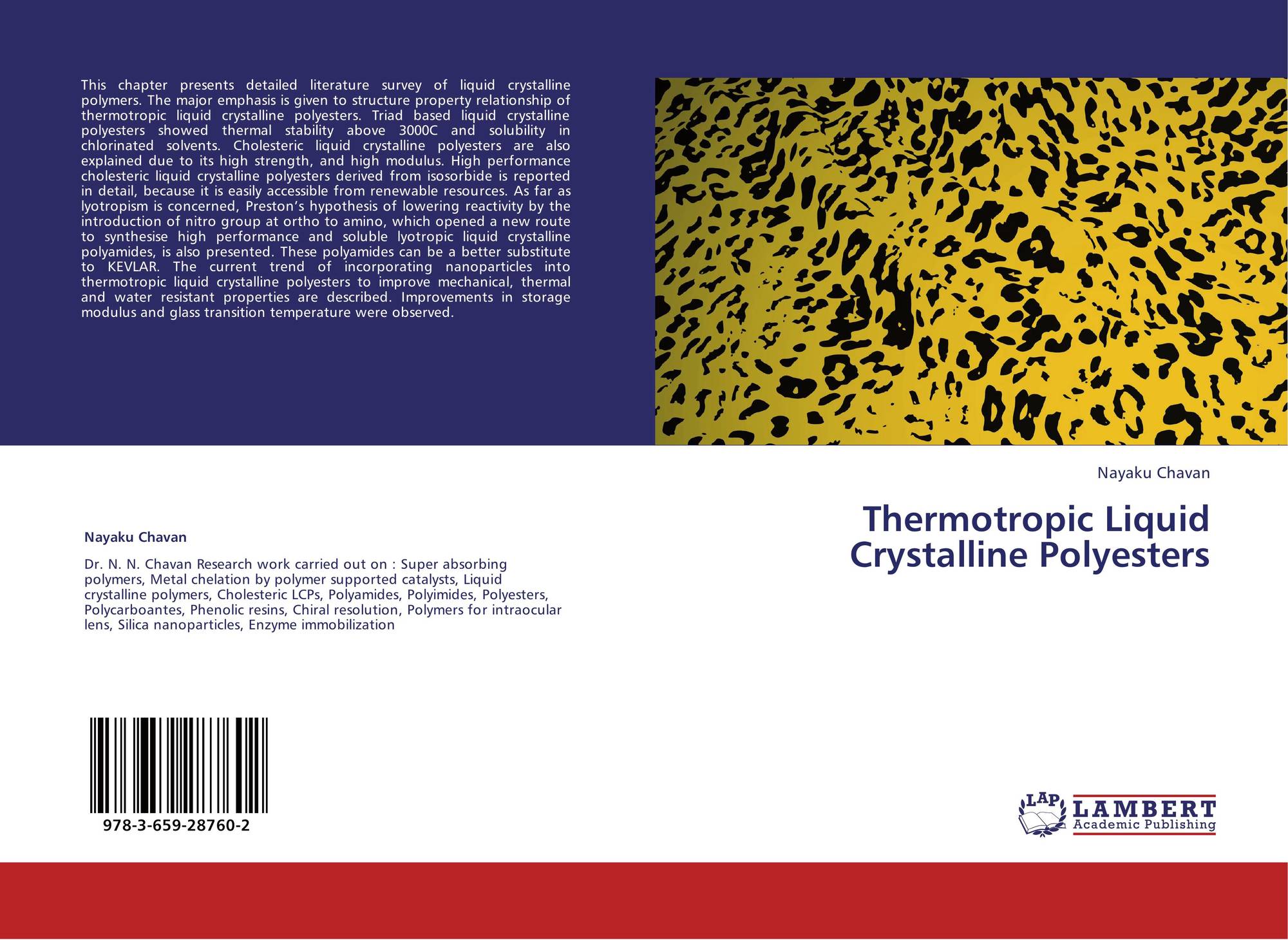 Thermotropic Liquid Crystalline Polyesters 978 3 659 28760 - 