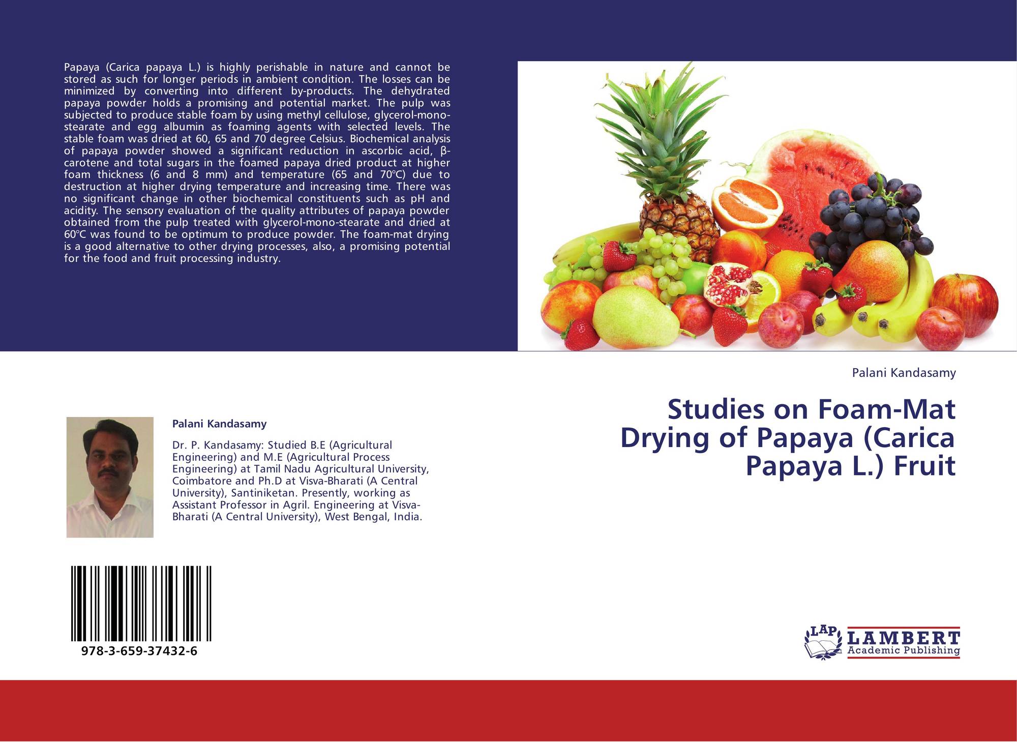 Studies On Foam Mat Drying Of Papaya Carica Papaya L Fruit 978