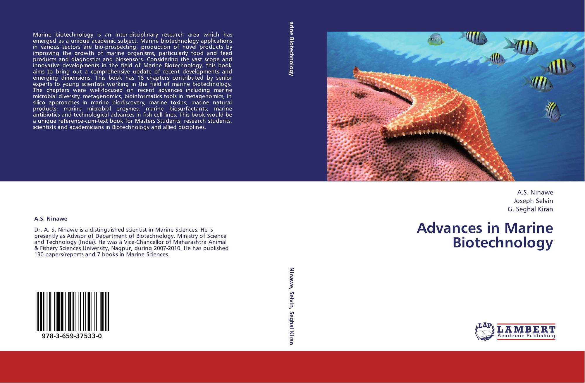 Advances in Marine Biotechnology, 9783659375330, 3659375330