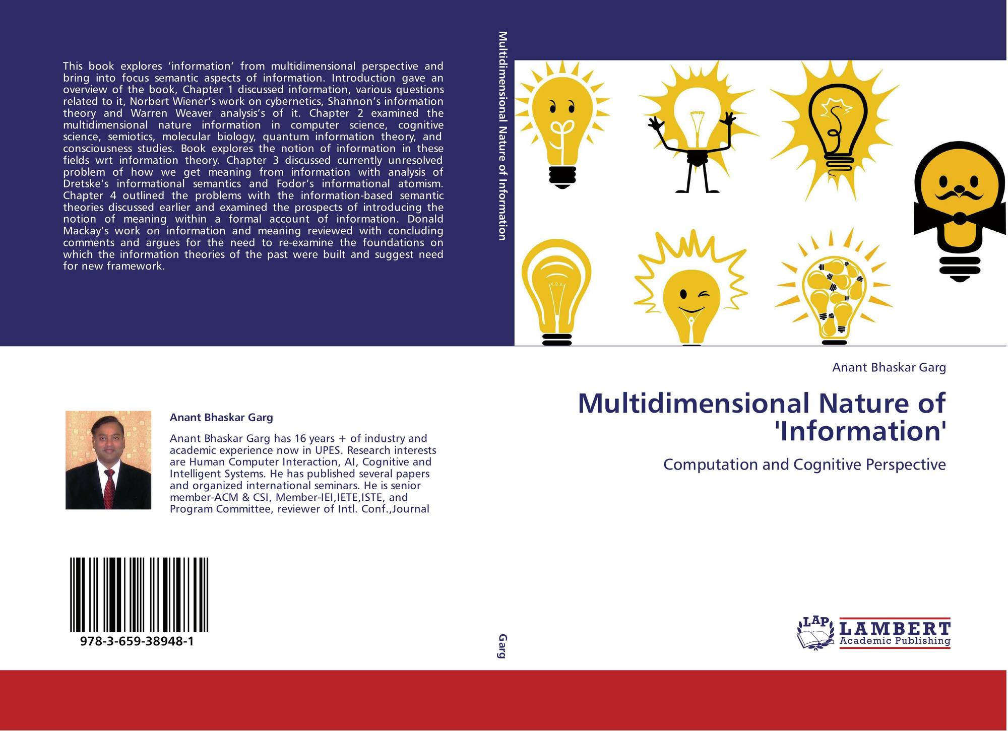 Multidimensional Nature of 'Information', 978-3-659-38948-1, 365938948X ,9783659389481 Anant Garg