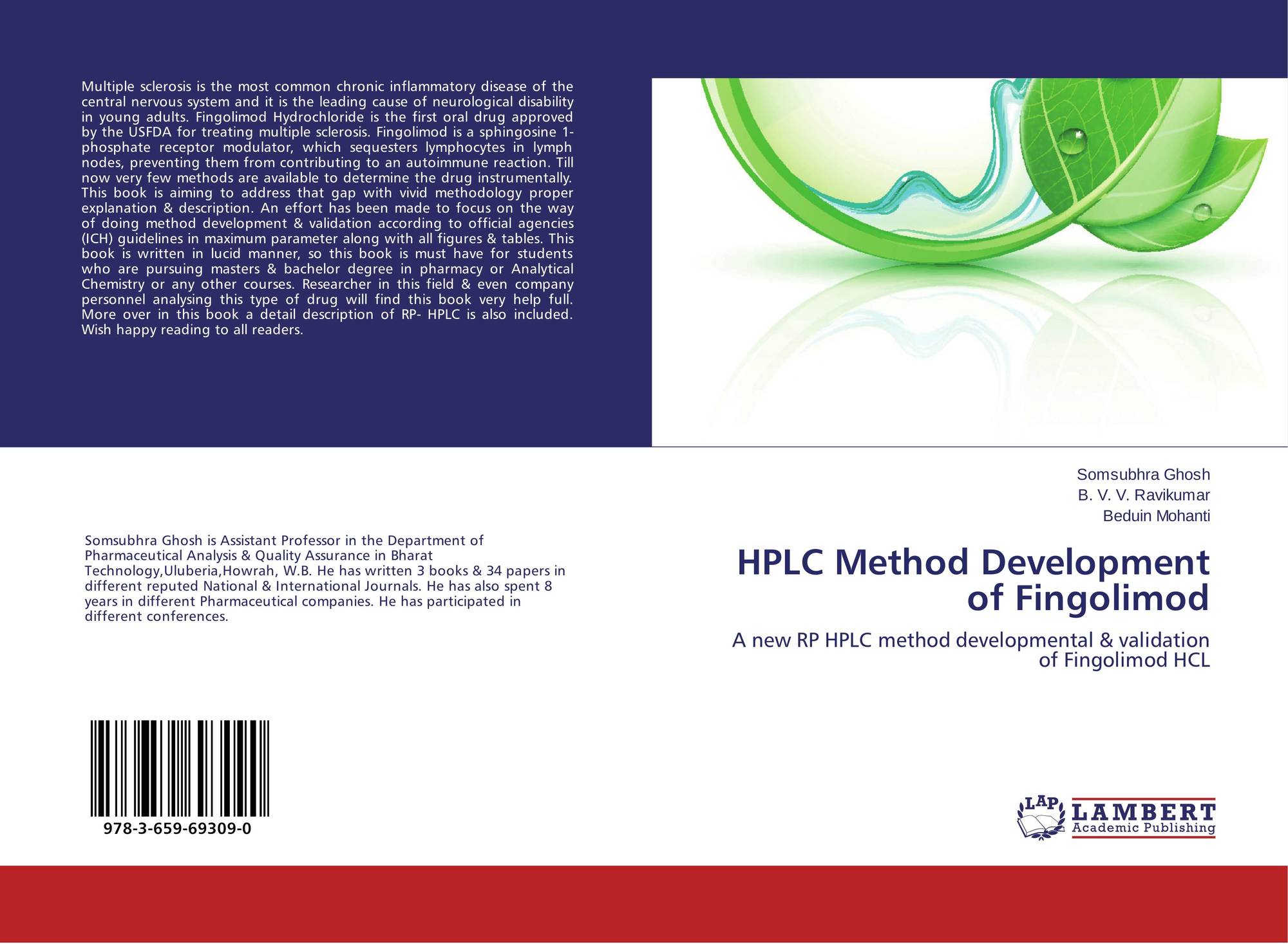 HPLC Method Development of Fingolimod, 9783659693090, 365969309X