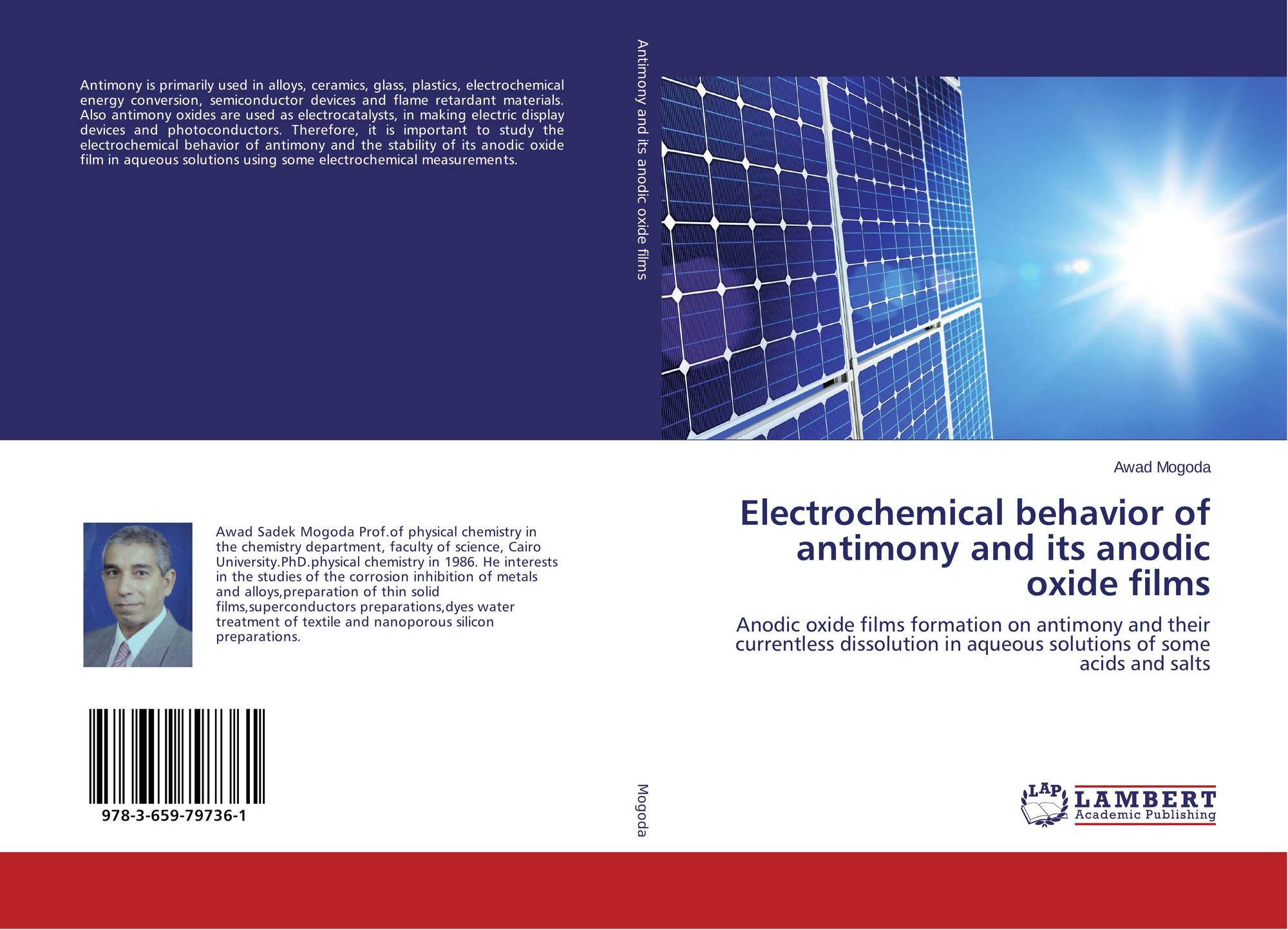 Electrochemical Behavior Of Antimony And Its Anodic Oxide