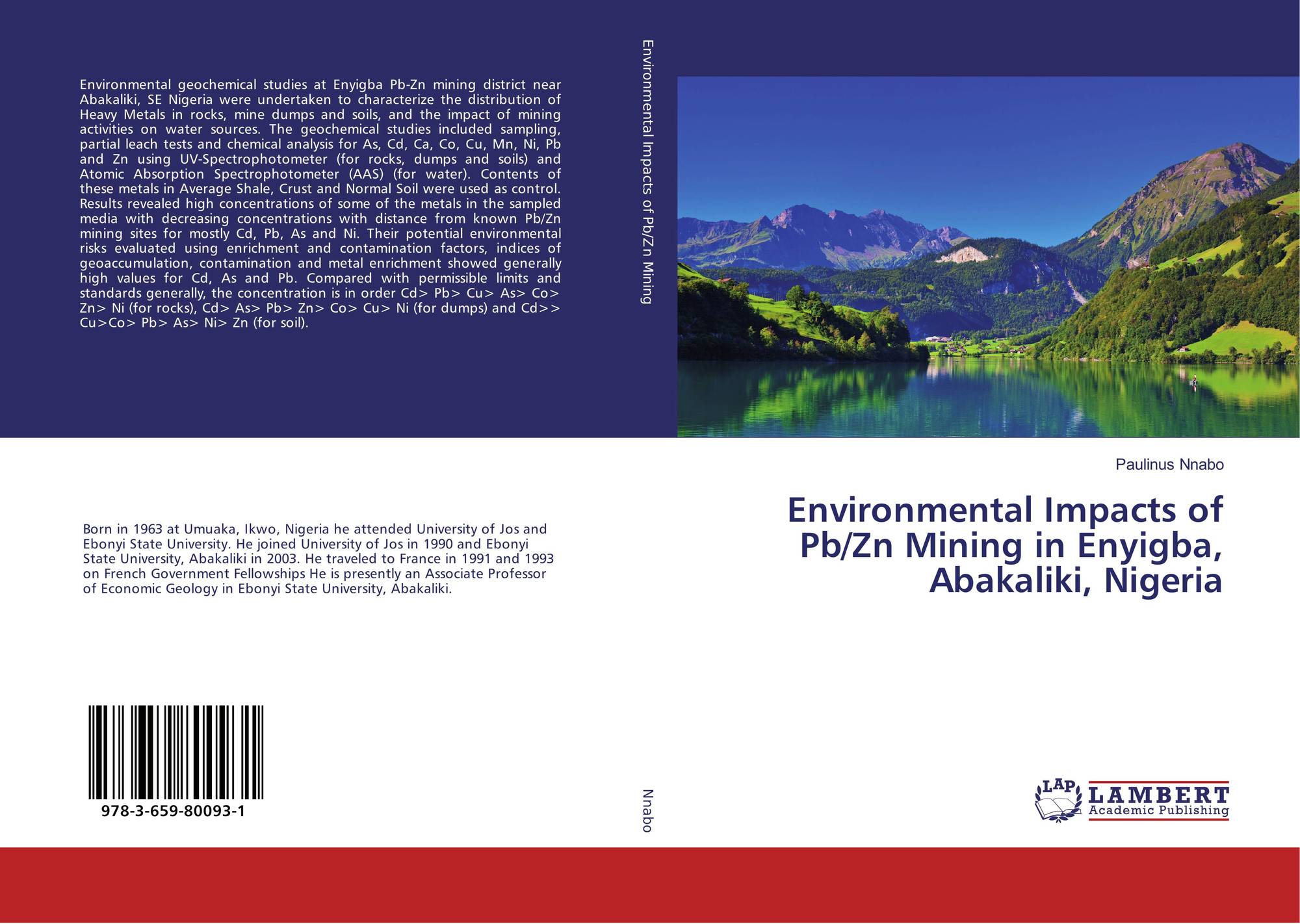Environmental Impacts Of Pb Zn Mining In Enyigba Abakaliki Nigeria 