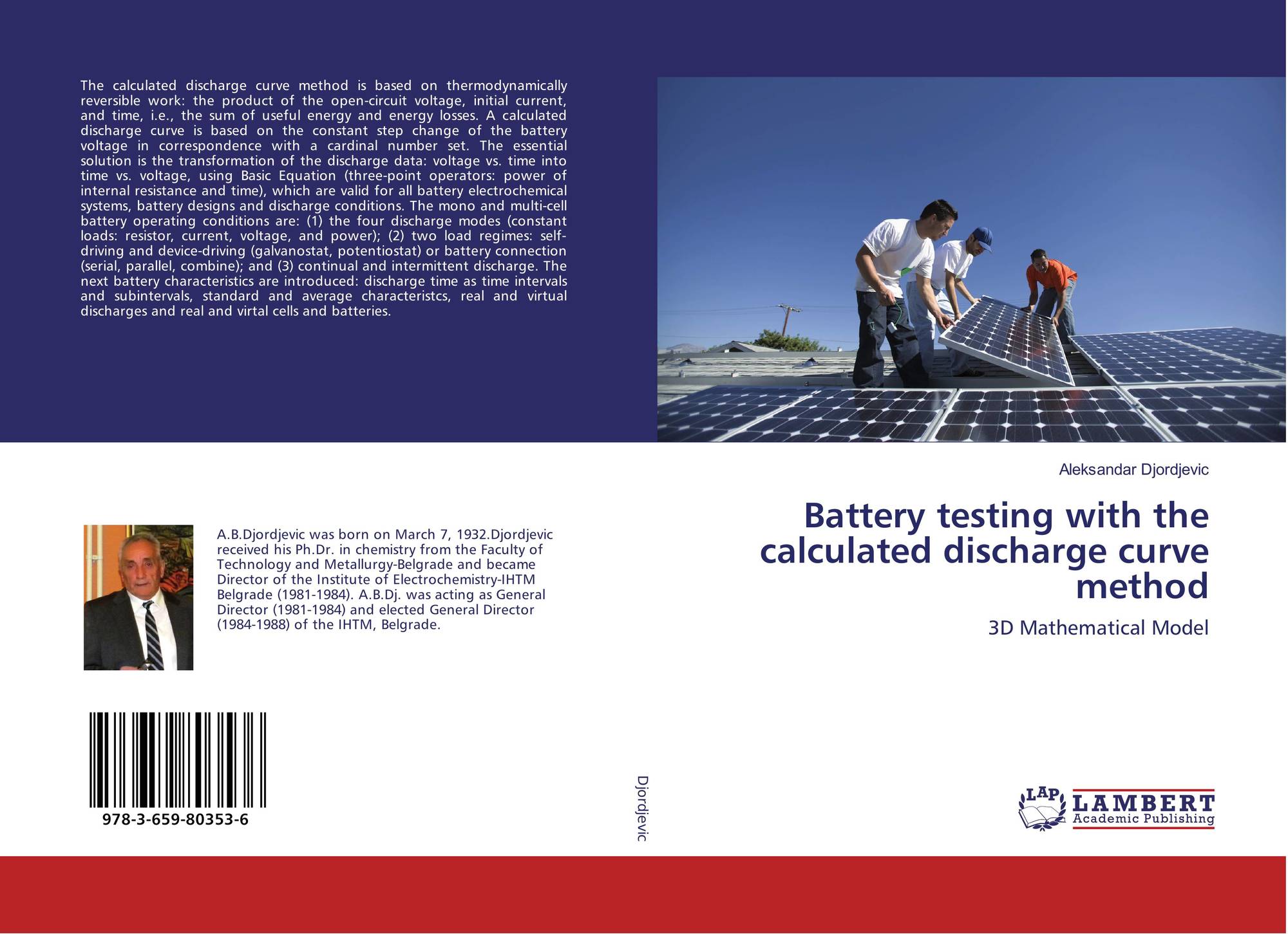 Battery testing with the calculated discharge curve method, 9783659