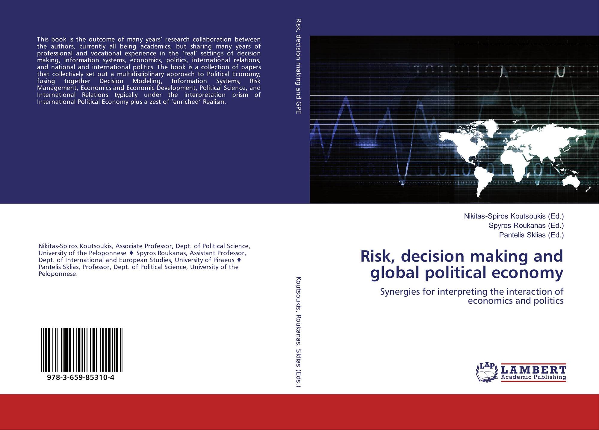 Risk, decision making and global political economy, 978-3-659-85310-4 ...