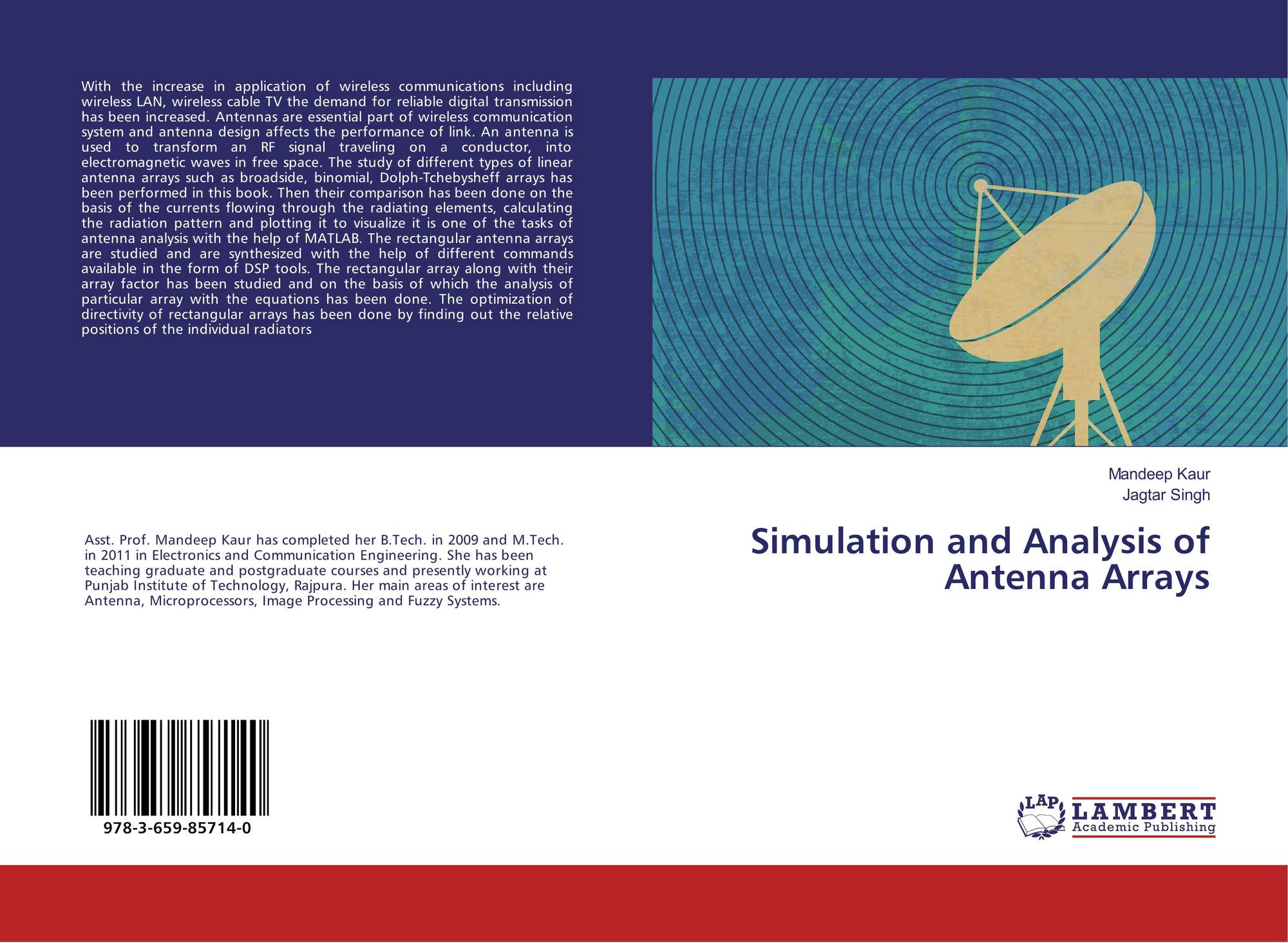 Simulation and Analysis of Antenna Arrays, 978-3-659-85714-0 ...