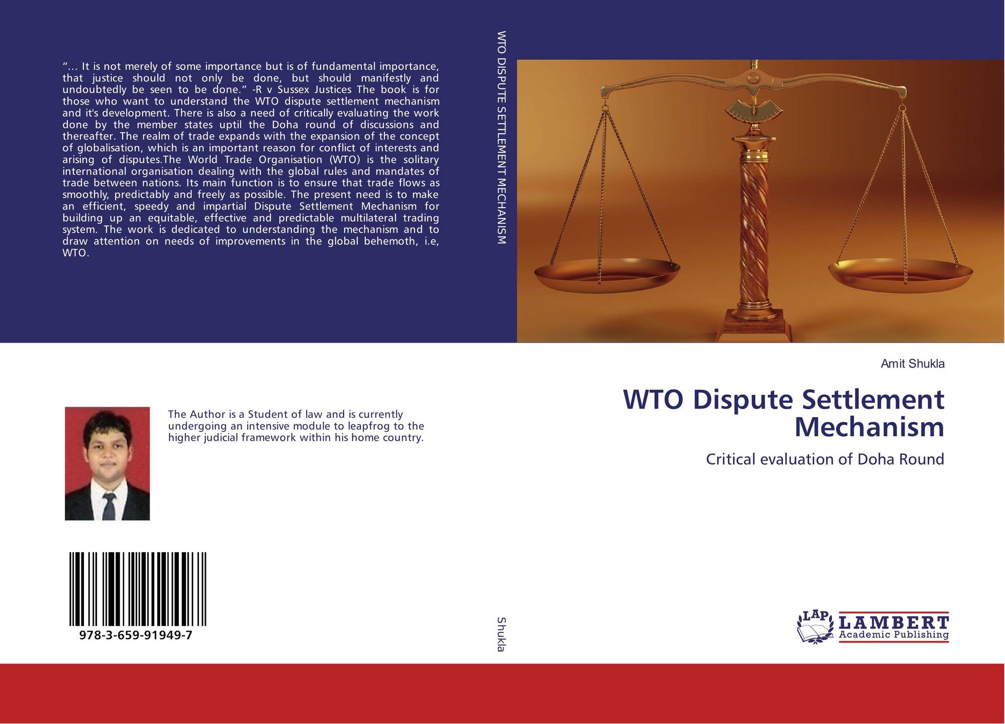 WTO Dispute Settlement Mechanism, 978-3-659-91949-7, 3659919497 ...