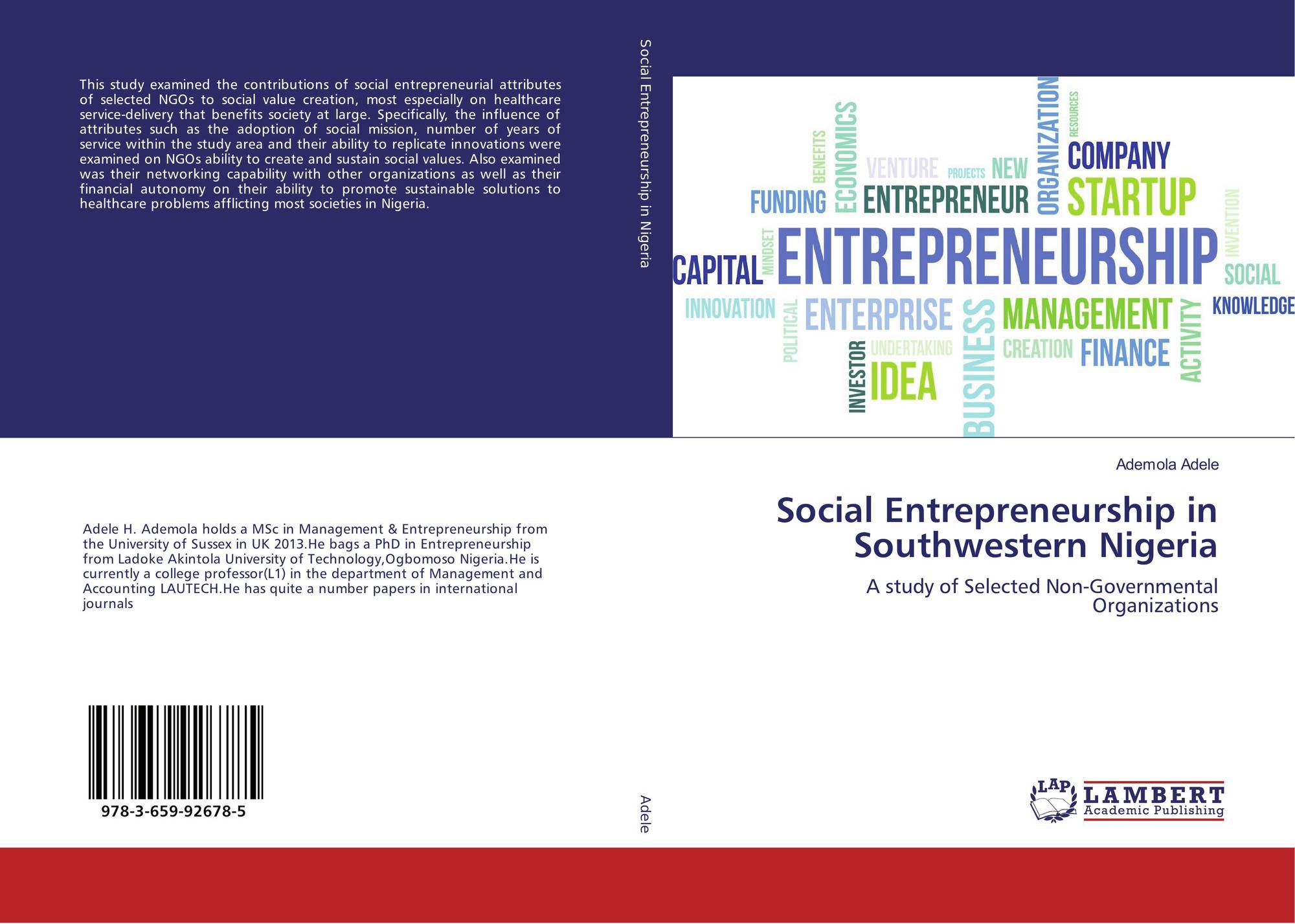 Social Entrepreneurship In Southwestern Nigeria 978 3 659