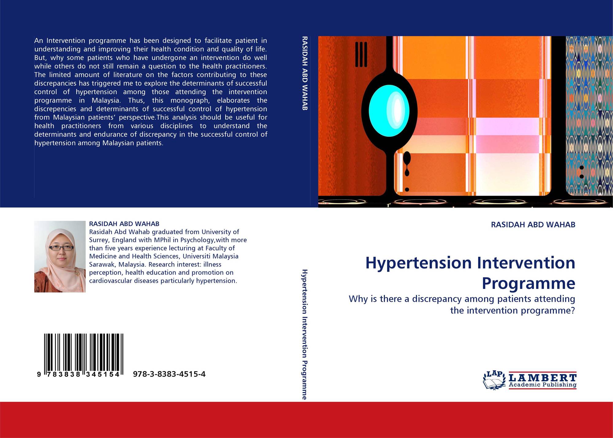 Hypertension Intervention Programme 978 3 8383 4515 4 3838345150 9783838345154 By Rasidah Abd Wahab