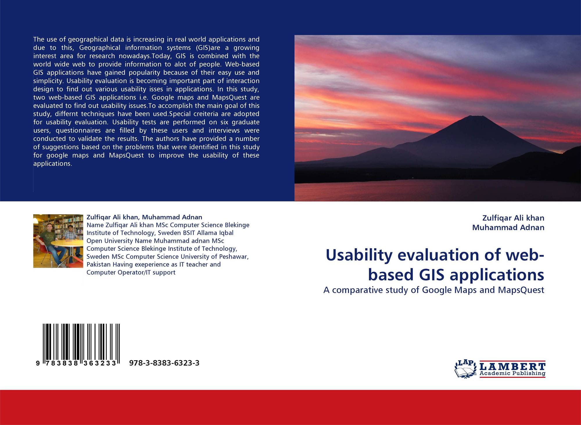 Bookcover of Usability evaluation of web based GIS applications
