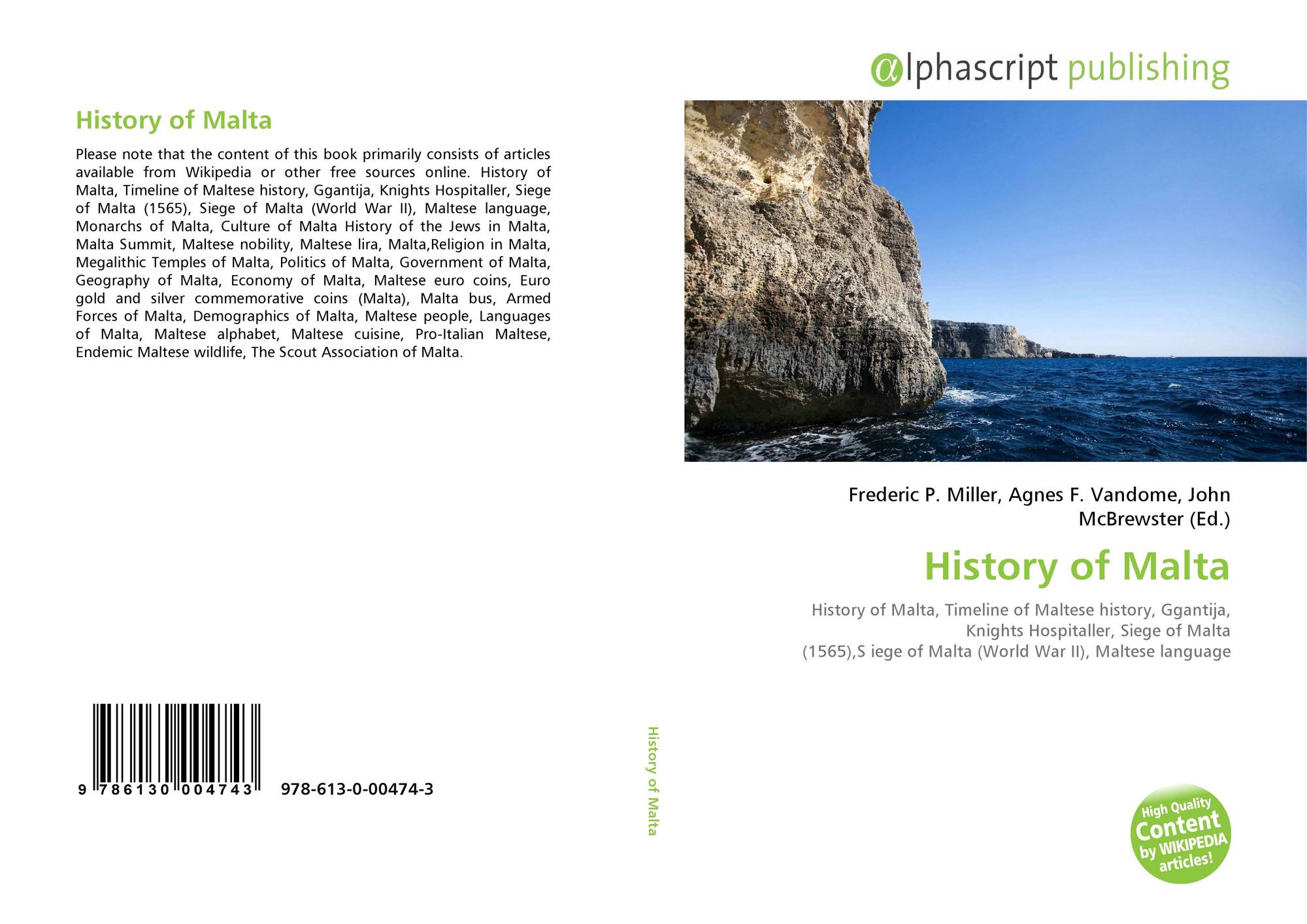 History of Malta, 9786130004743, 6130004745 ,9786130004743