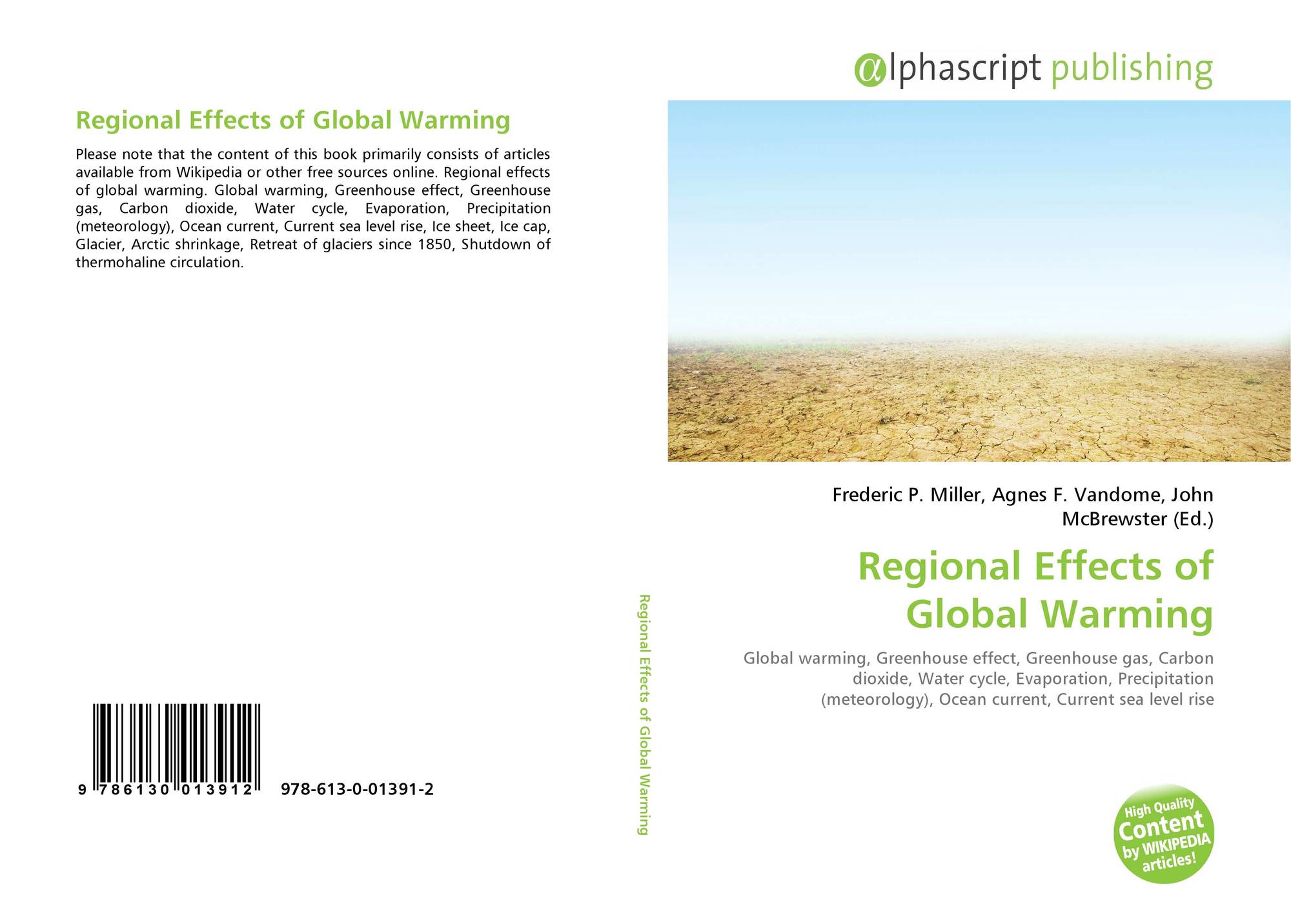 Regional Effects Of Global Warming 978 613 0 2