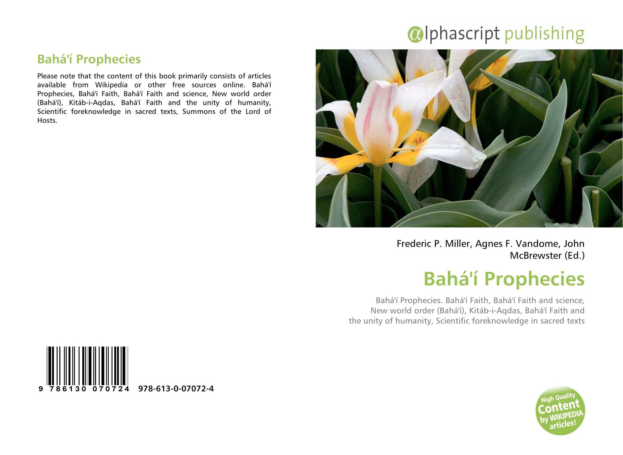 Baha I Prophecies 978 613 0 4