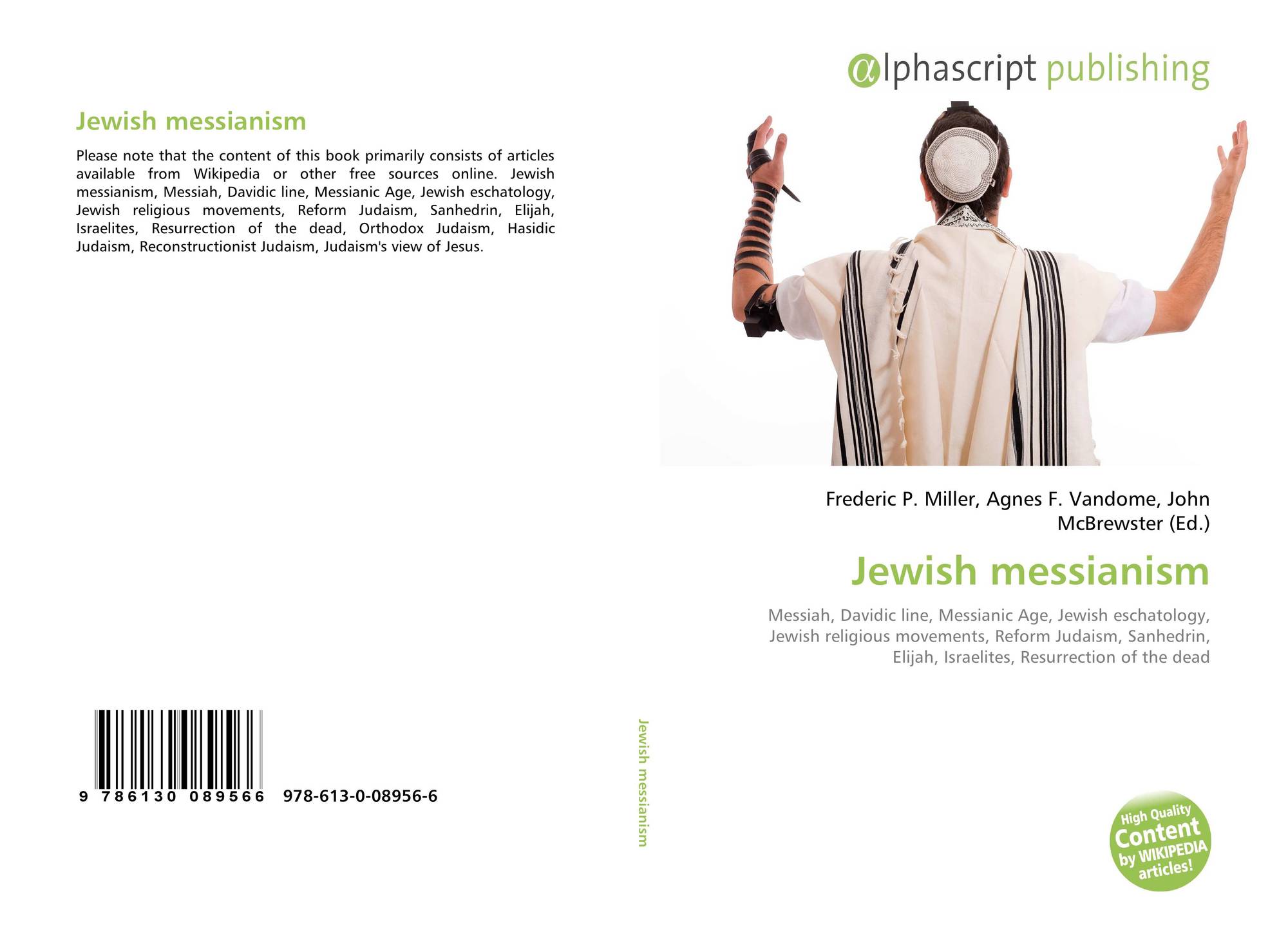 Jewish Messianism 978 613 0 08956 6 6130089562 9786130089566