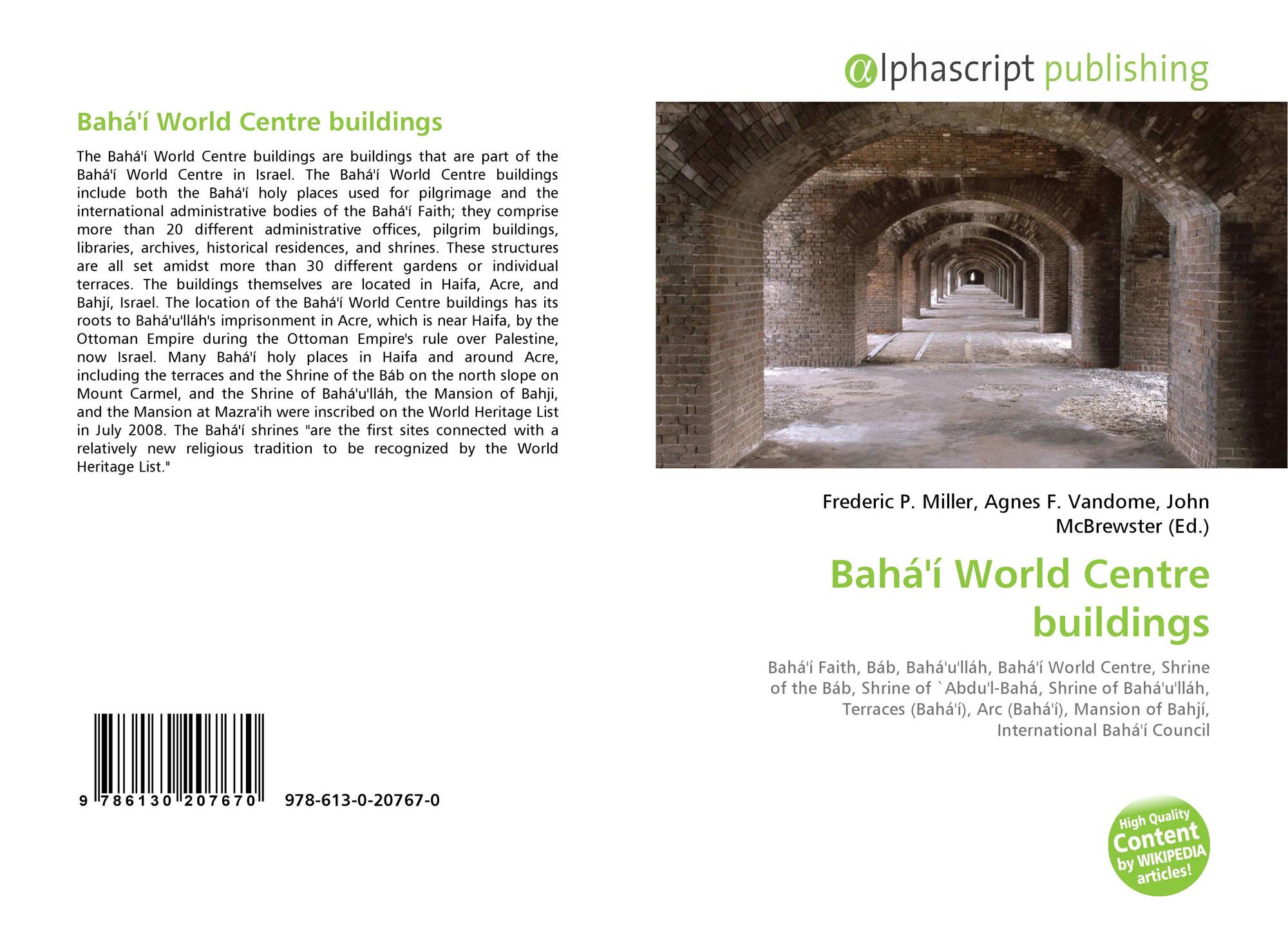 Baha I World Centre Buildings 978 613 0 767 0