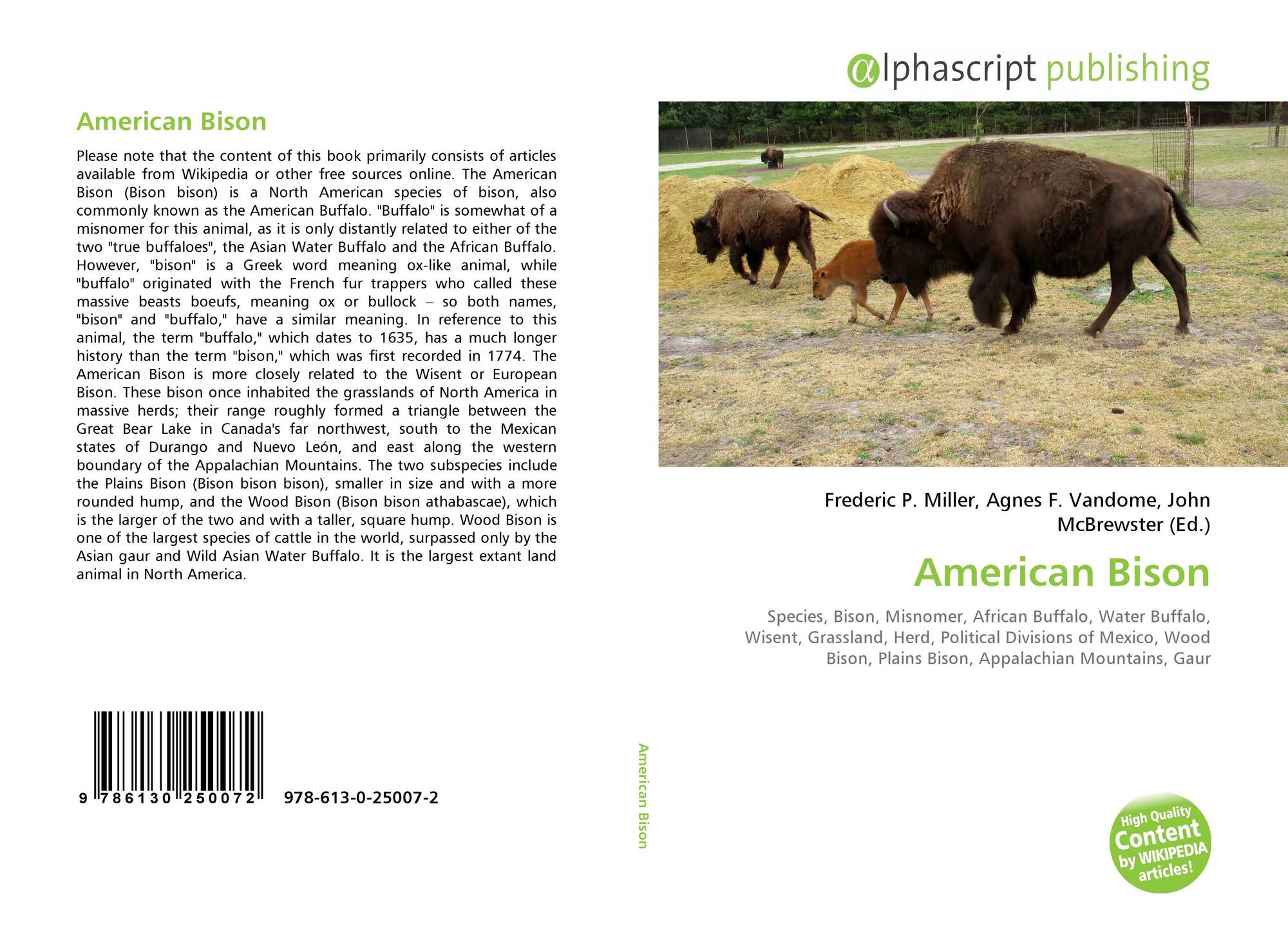 African buffalo vs american bison