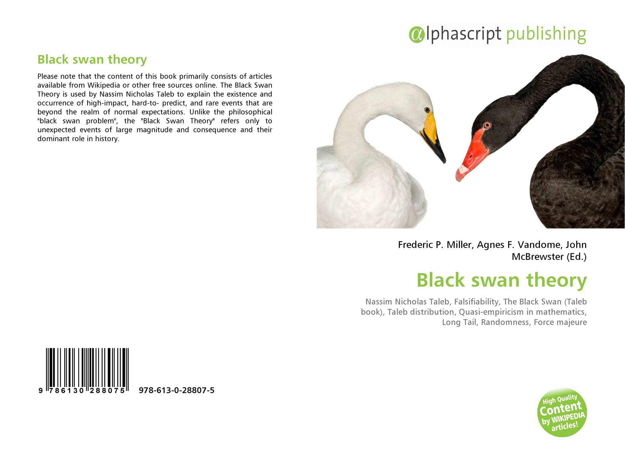 Black swan theory, 6130288077 ,9786130288075