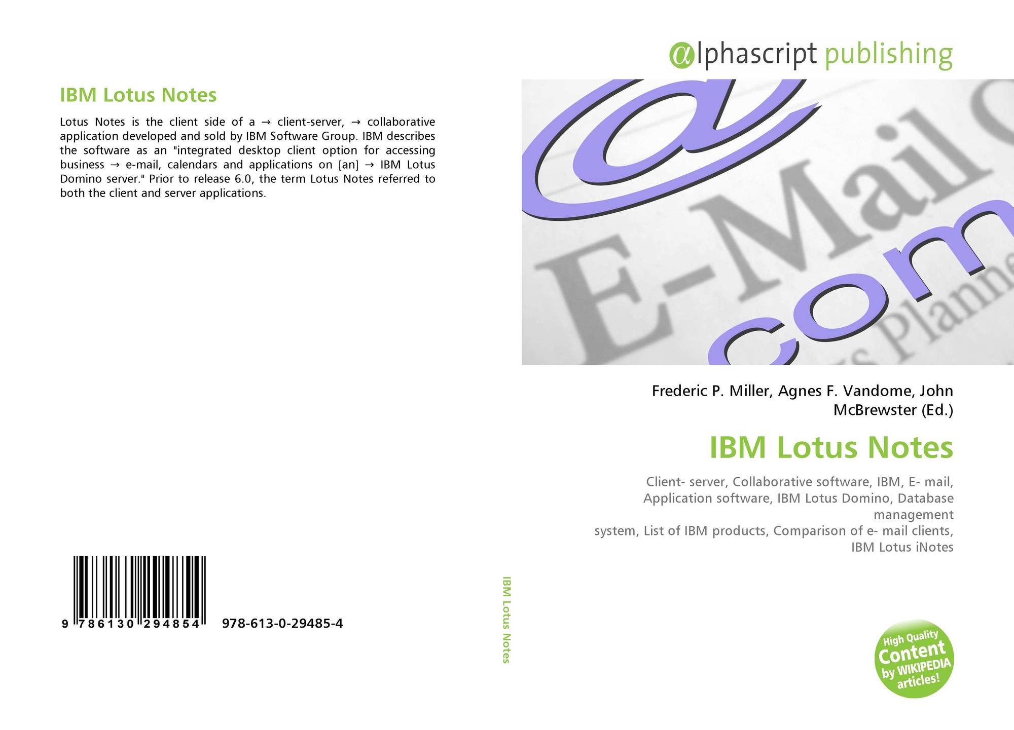 Lotus Application Software