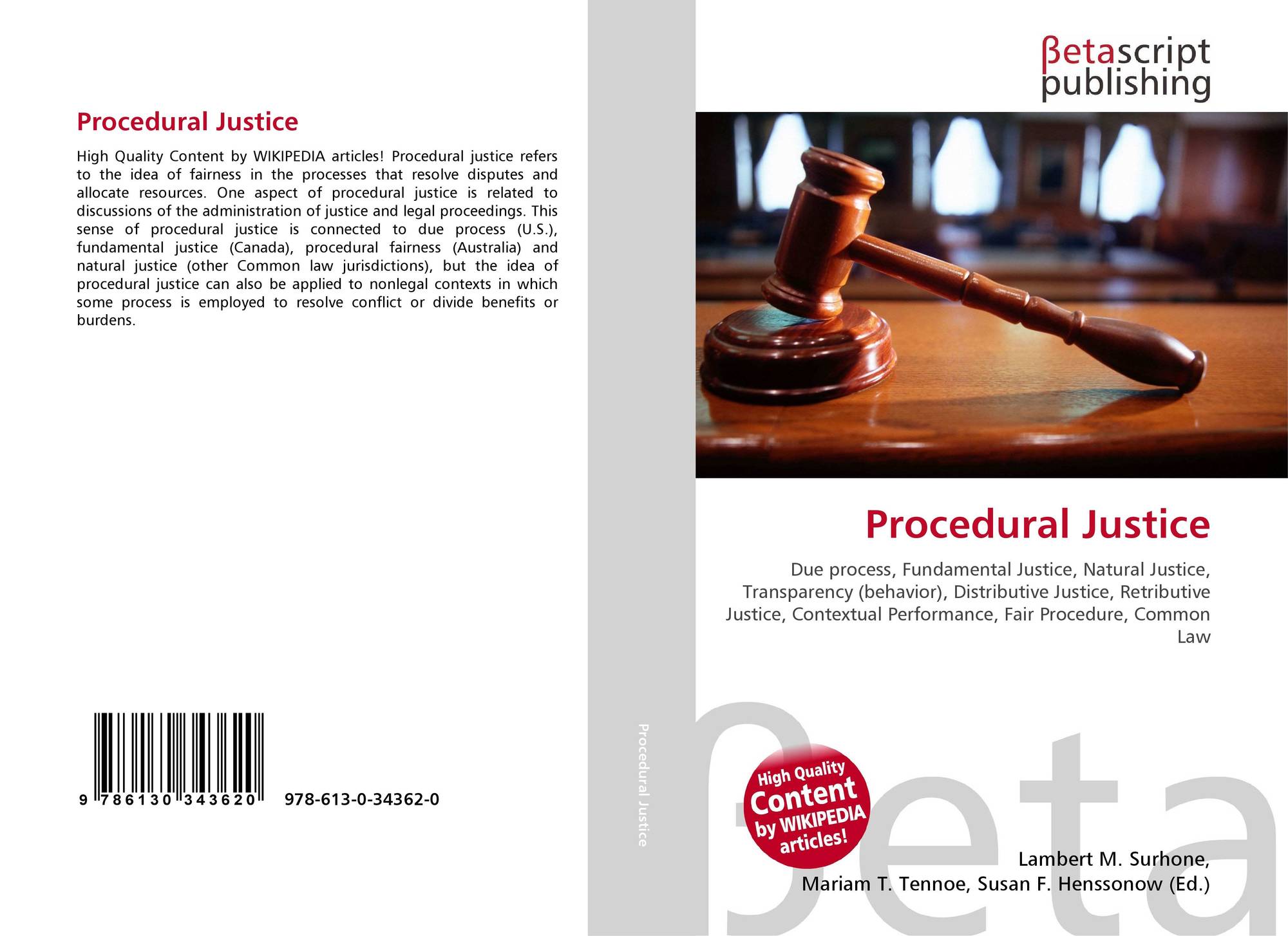procedural justice This lesson will define procedural justice, explain procedural theory in the workplace, and provide examples of procedural justice in a company. procedural justice This lesson will define procedural justice, explain procedural theory in the workplace, and provide examples of procedural justice in a company.