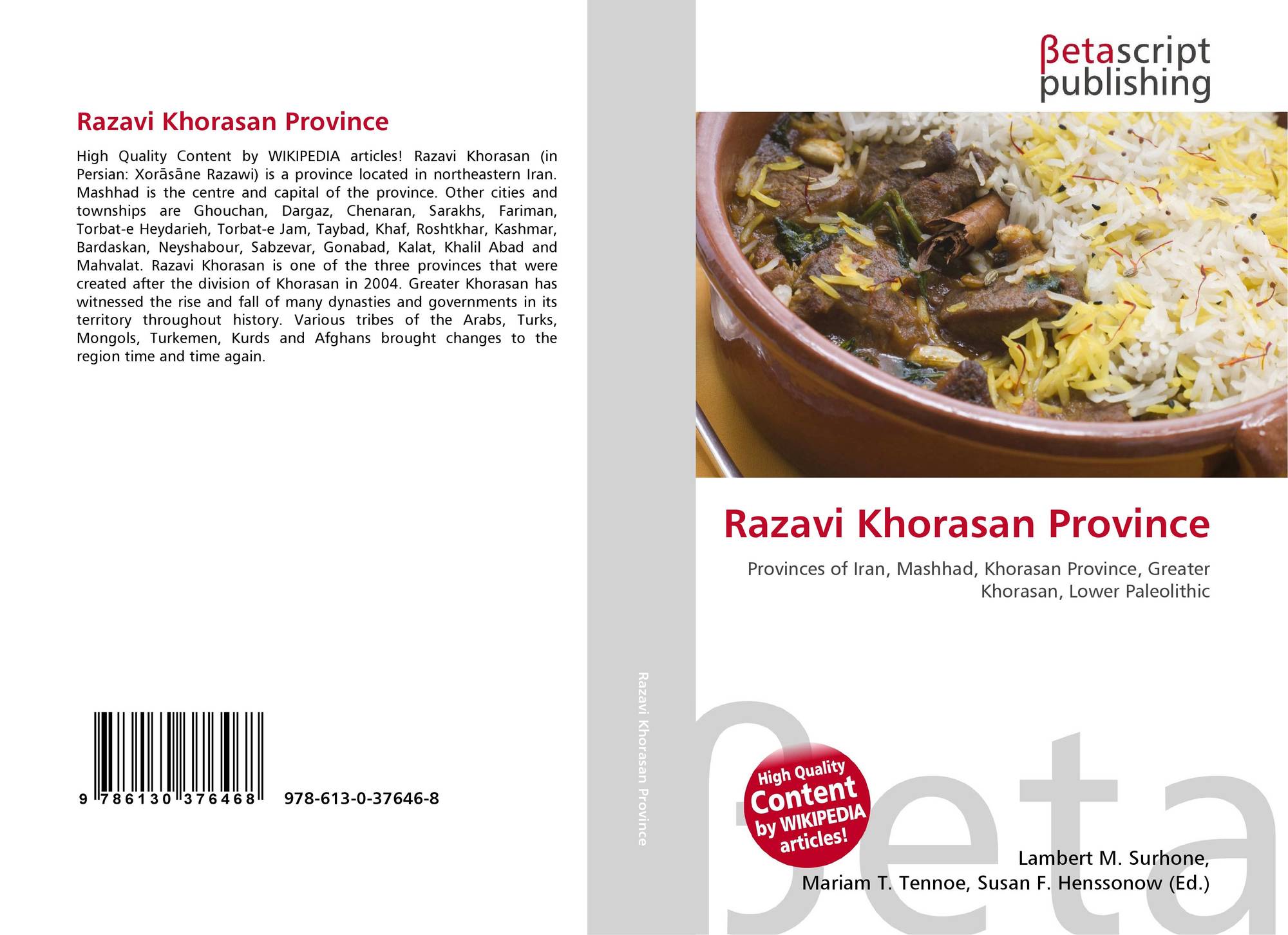 Razavi Khorasan Province, 9786130376468, 6130376464 ,9786130376468