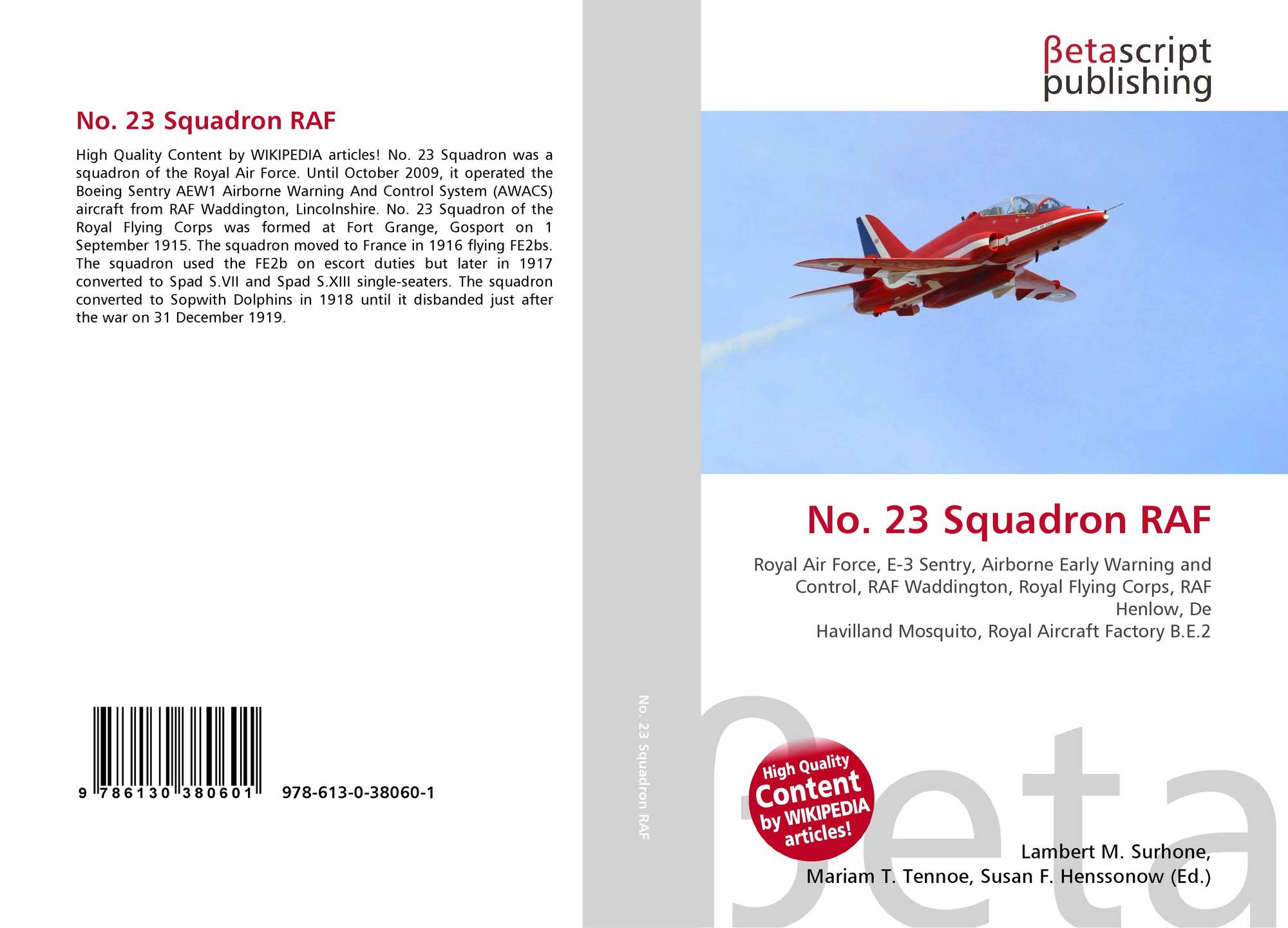 No. 23 Squadron RAF, 9786130380601, 6130380607 ,9786130380601