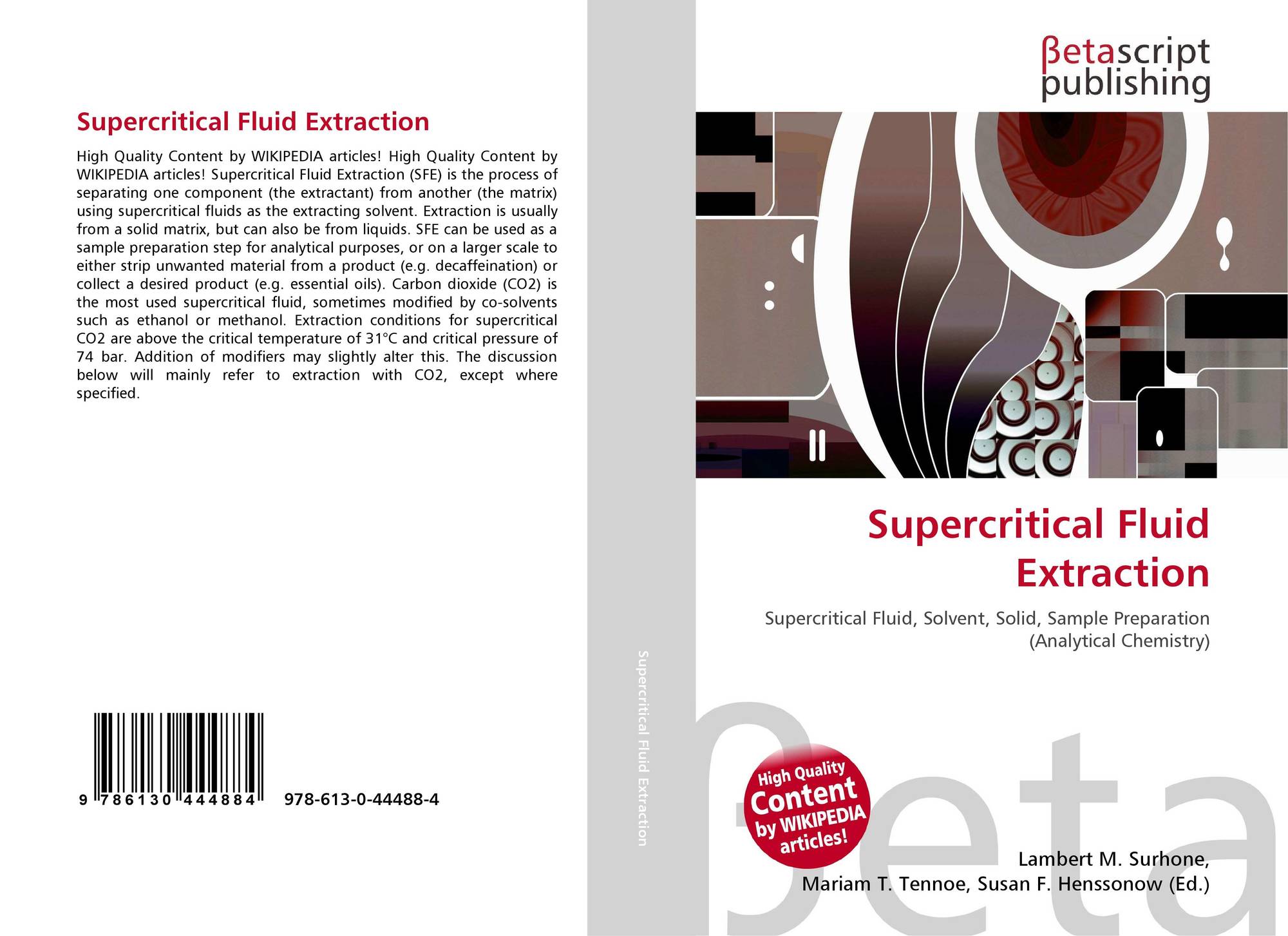 Supercritical Fluid Extraction, 978-613-0-44488-4, 6130444885 ...