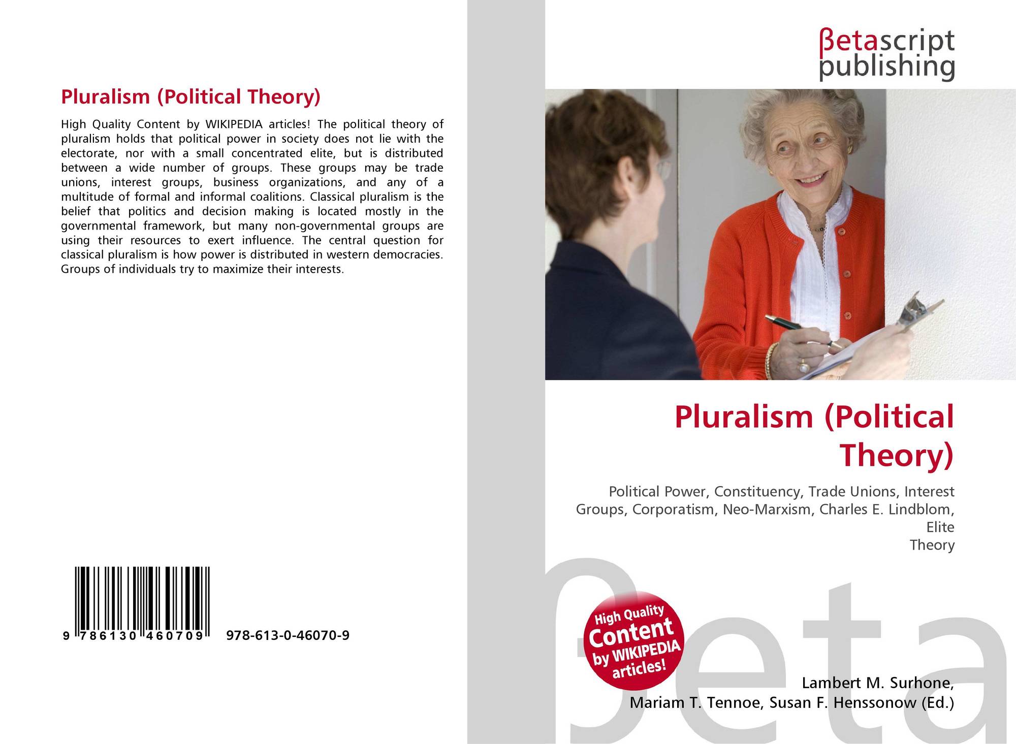 Pluralism Political Theory 978 613 0 46070 9 6130460708