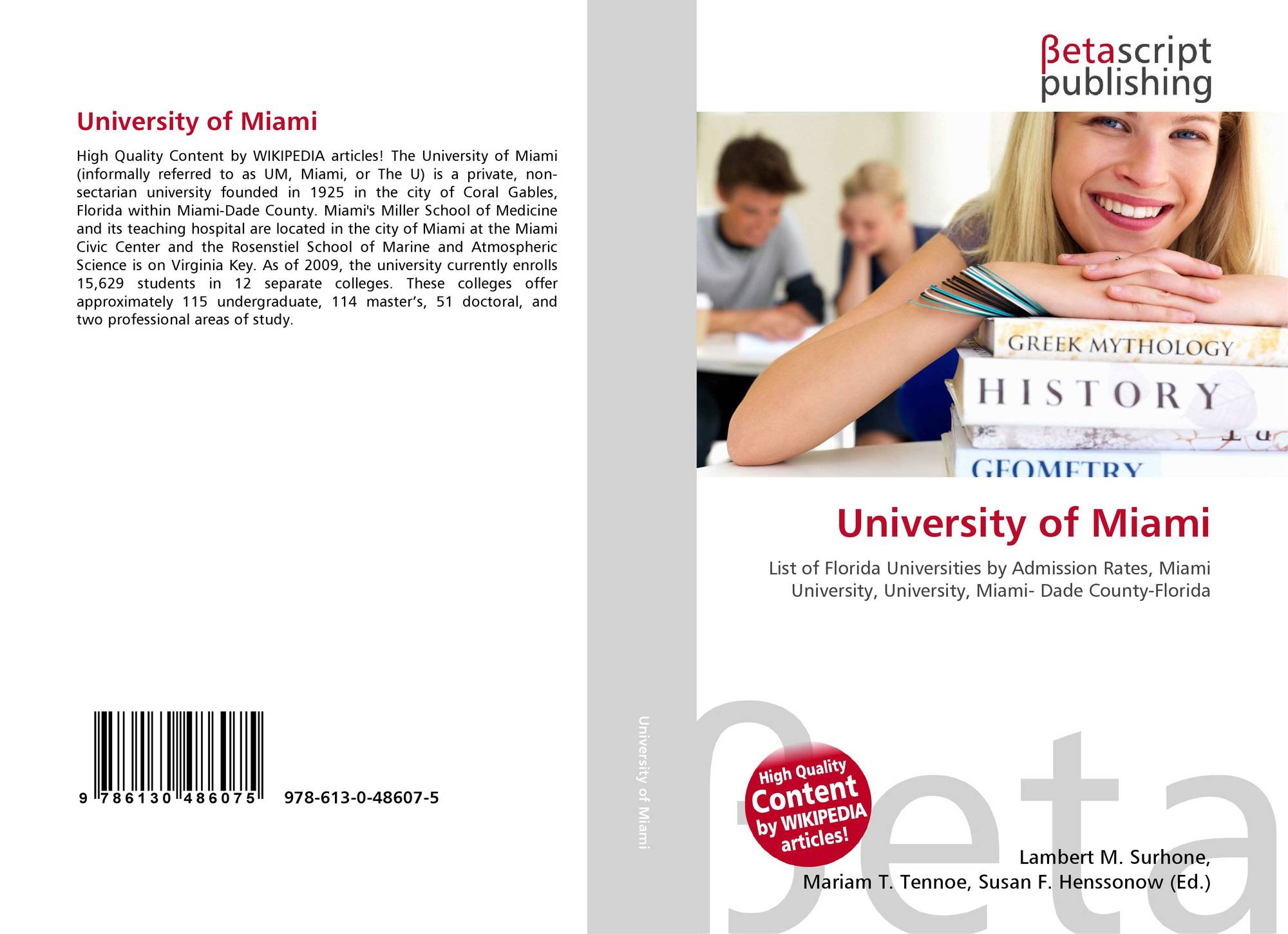 University of Miami, 9786130486075, 6130486073 ,9786130486075