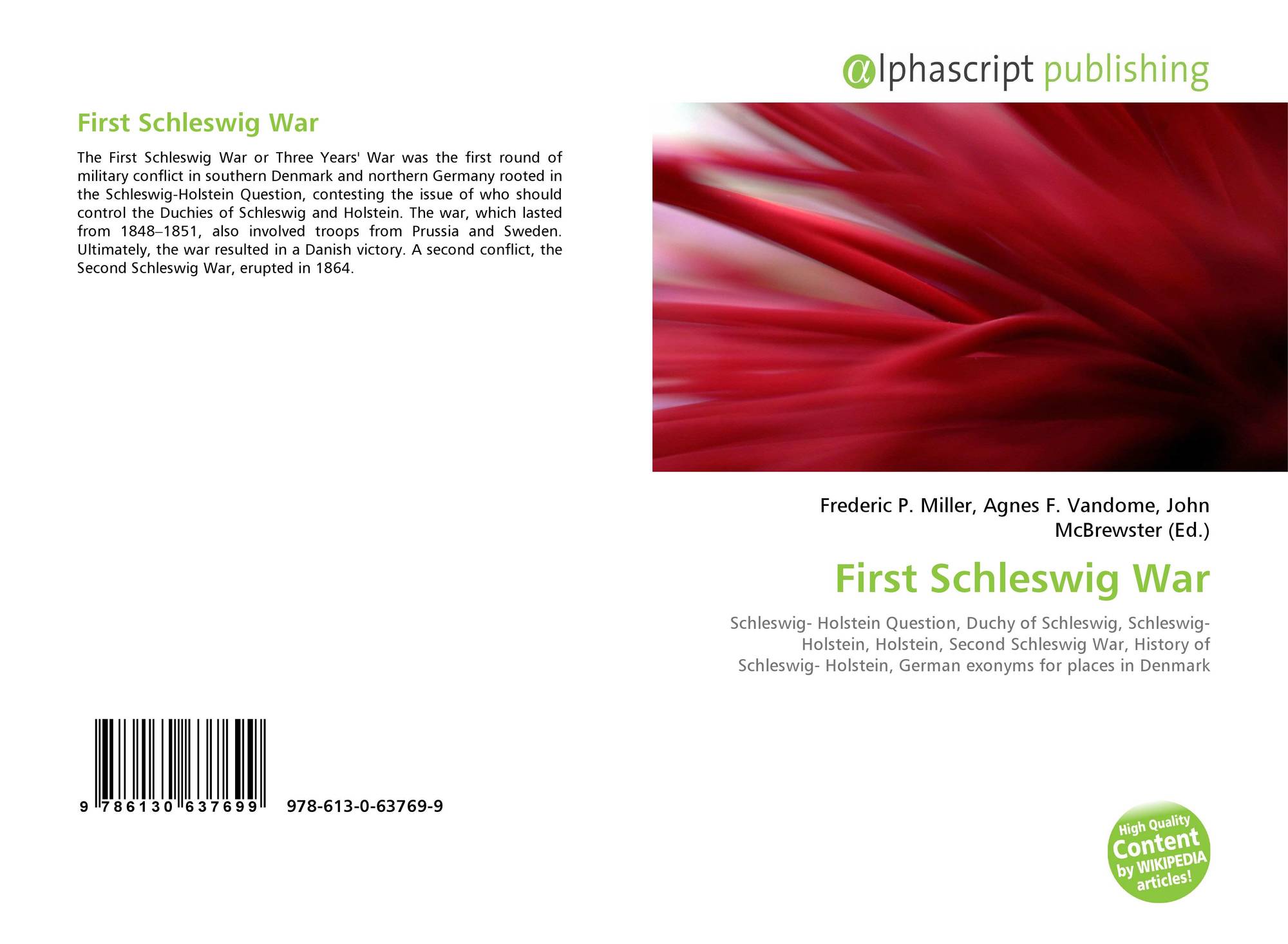 First Schleswig War 978 613 0 9