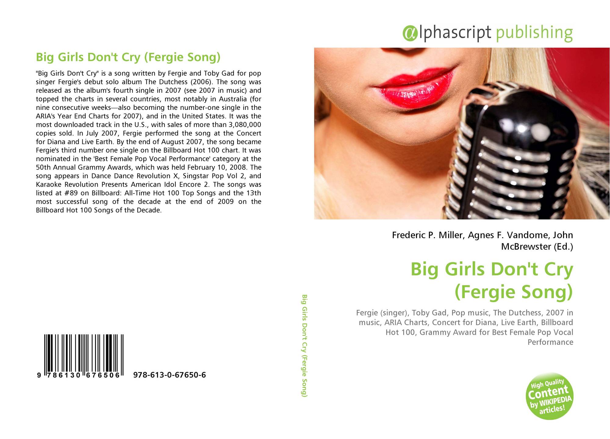 Big Girls Don T Cry Fergie Song 978 613 0 6